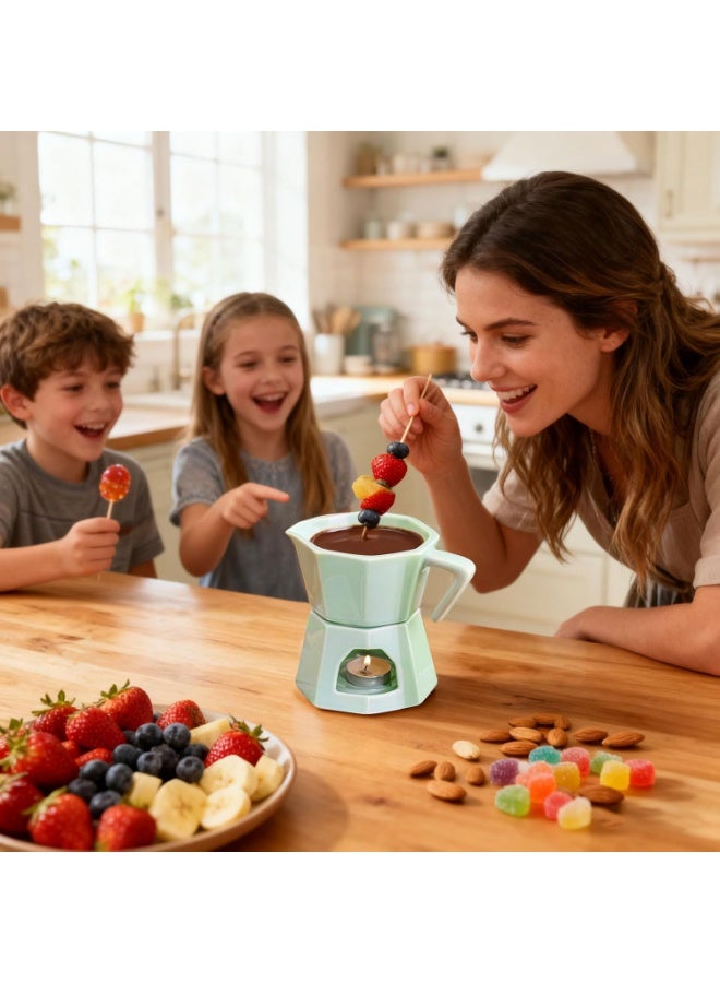 Bukela Chocolate Fondue Mug, Butter Warmer and Even Heating Chocolates Cup for Birthday Christmas Holiday Party Home Office Apartment Perfect for Cheese, Sweet Snacks, or Chocolate Desserts - Image 4